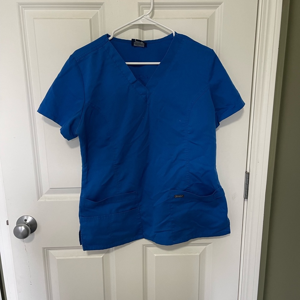 Sanibel royal blue scrub set